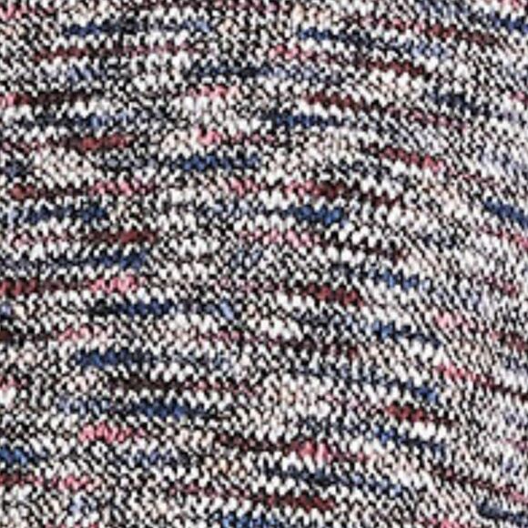 Madewell Pink Blue Black White Mottled Cropped Knit Multicolor Sweater M (A0023) - Picture 3 of 10